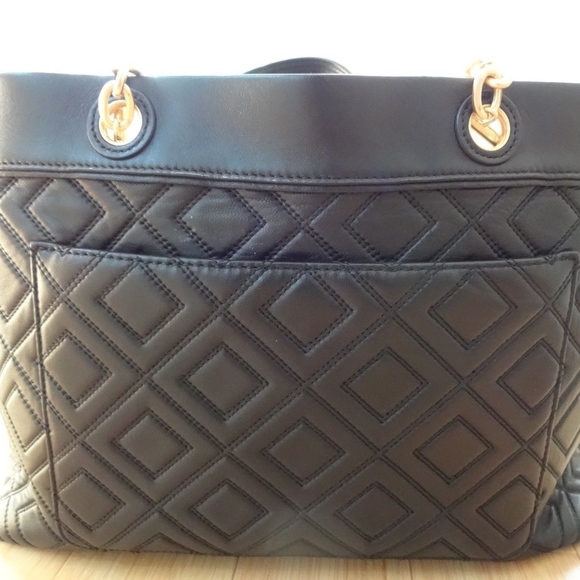 Tory Burch Fleming Triple Compartment Tote Black - Picture 3 of 8